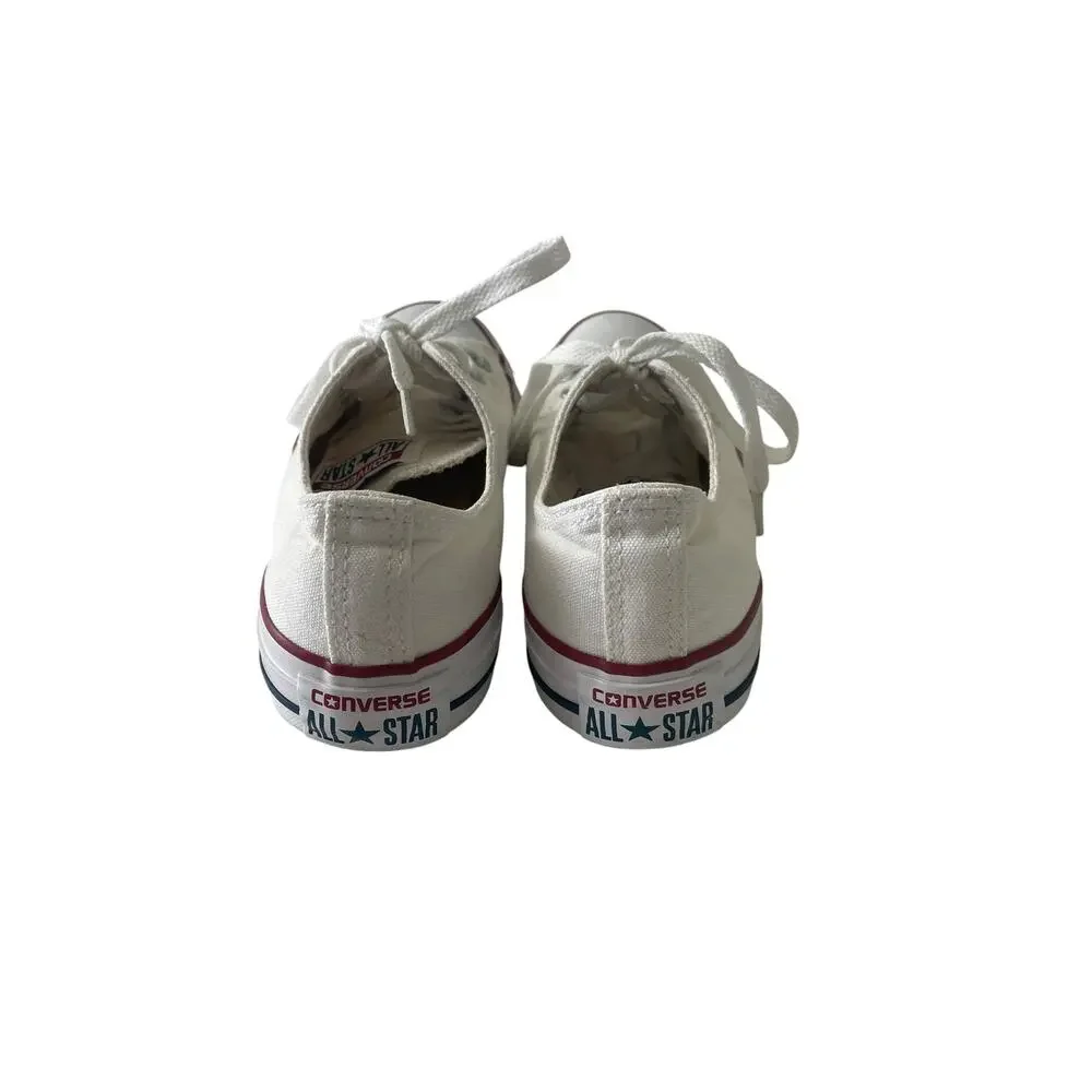 Converse Chuck Taylor All Star Low Top White Sneakers - Youth Size 7